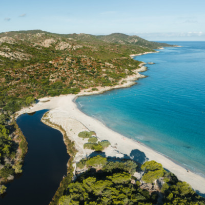 Plage de Saleccia drone