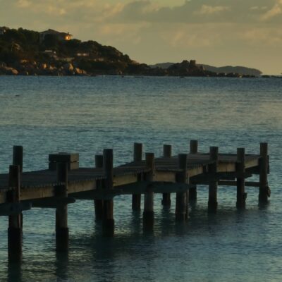Plage de Santa Giulia au lever de soleil Porto-Vecchio