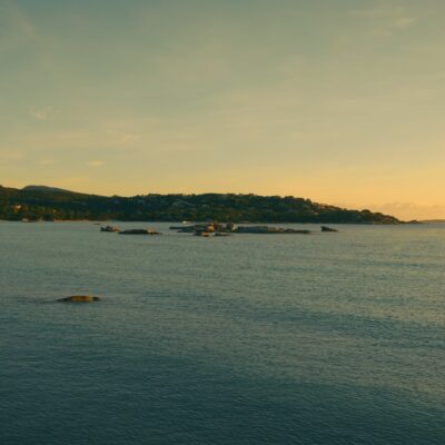 Plage de Santa Giulia au lever de soleil Porto-Vecchio