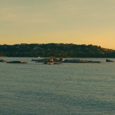 Plage de Santa Giulia au lever de soleil Porto-Vecchio