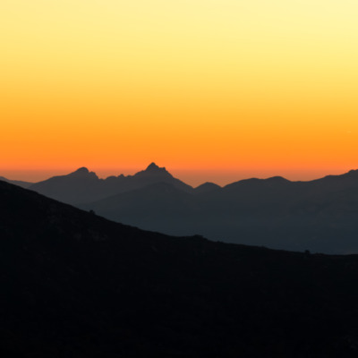 Sant'Antonino au coucher de soleil  drone