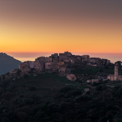 Sant'Antonino au coucher de soleil