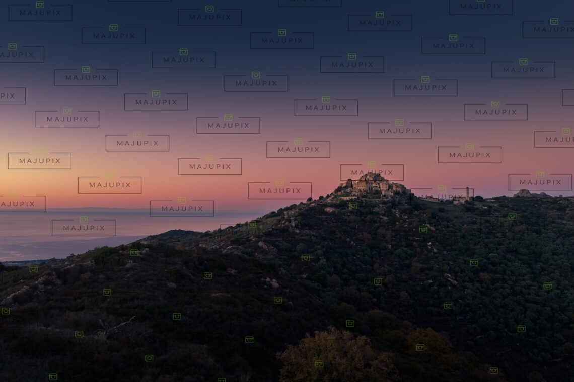 Sant'Antonino au coucher de soleil