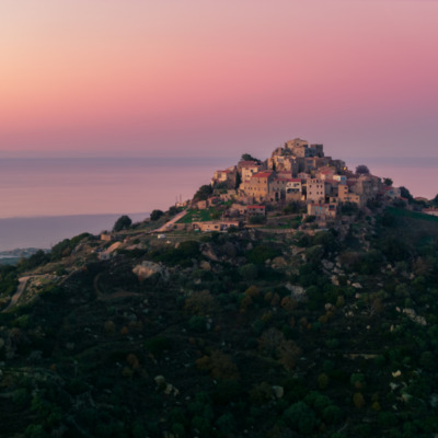 Coucher de soleil sur Sant'Antonino