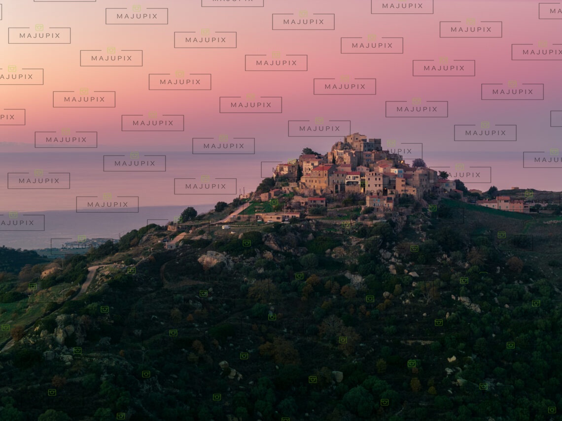 Coucher de soleil sur Sant'Antonino