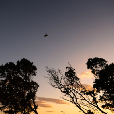 Tour génoise de l'Isolella au coucher de soleil