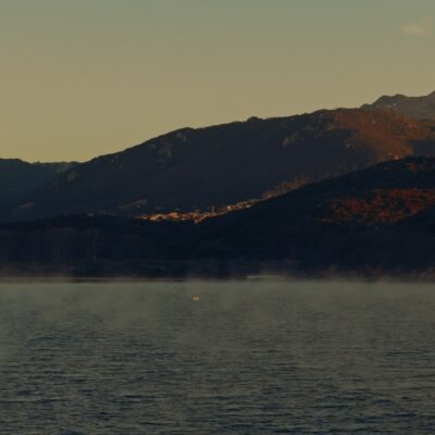 Tour génoise d'Olmeto au lever de soleil Monacia d'Aullène