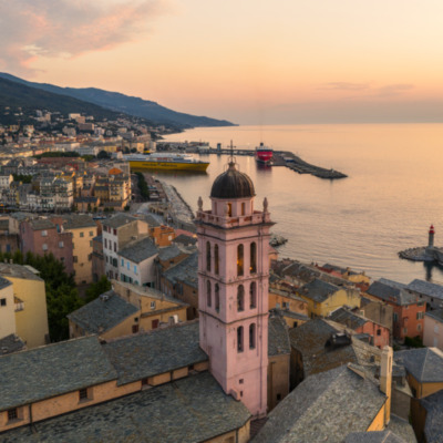 Bastia au lever de soleil
