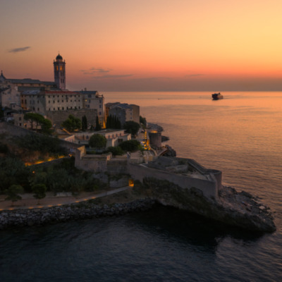 Bastia au lever de soleil