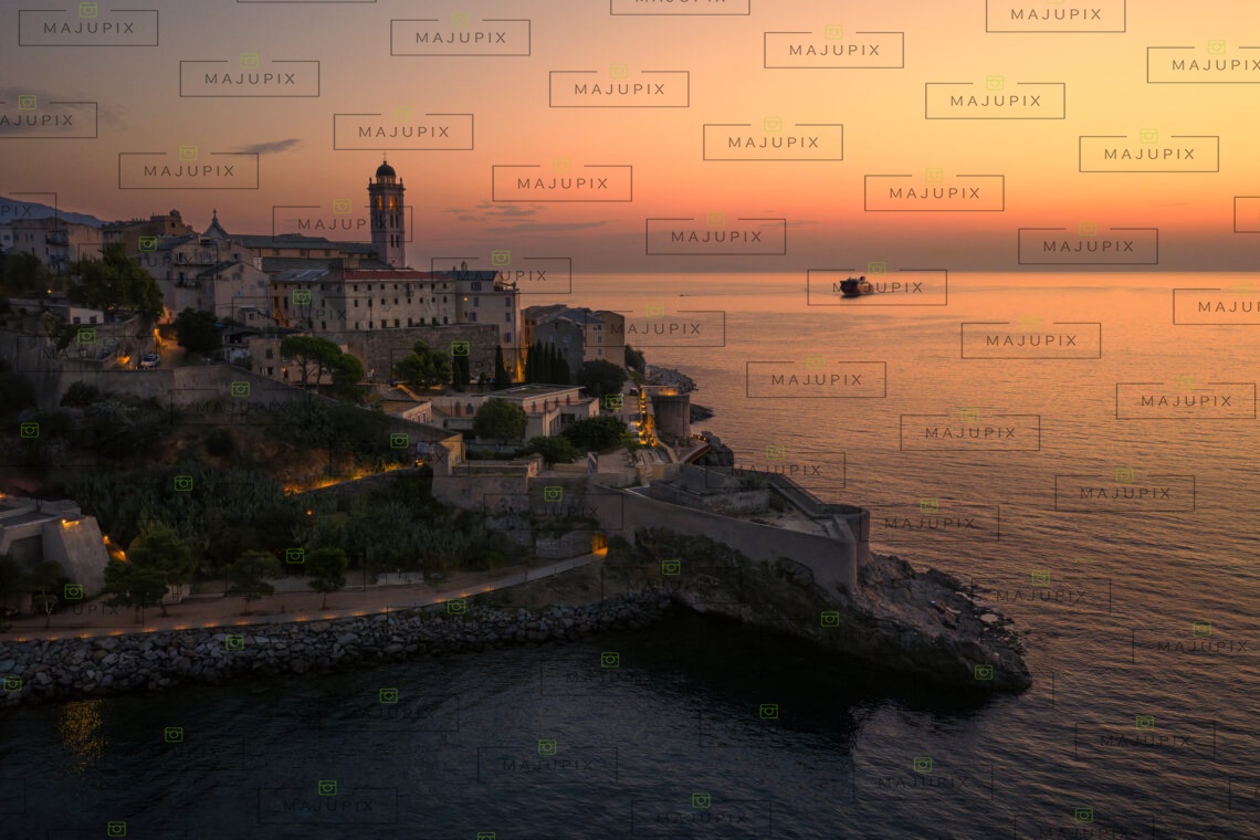 Bastia au lever de soleil