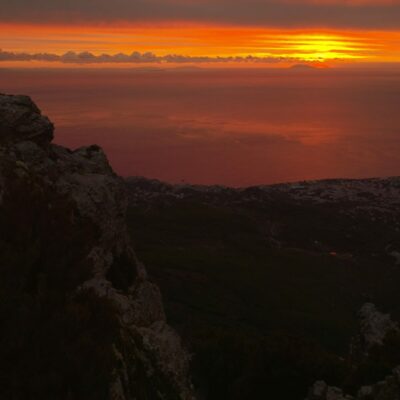 Lever de soleil sur Bastia
