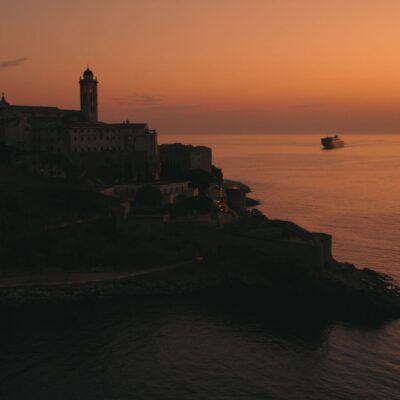 Bastia au lever de soleil