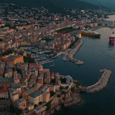 Bastia au lever de soleil