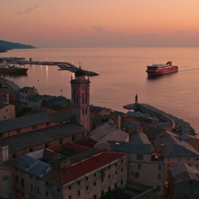 Bastia au lever de soleil