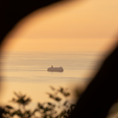 Lever de soleil à Brando