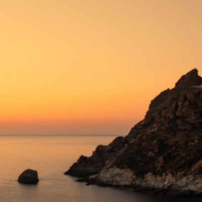 Coucher de soleil sur la marine de Giottani
