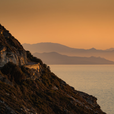 Coucher de soleil sur le Cap Corse