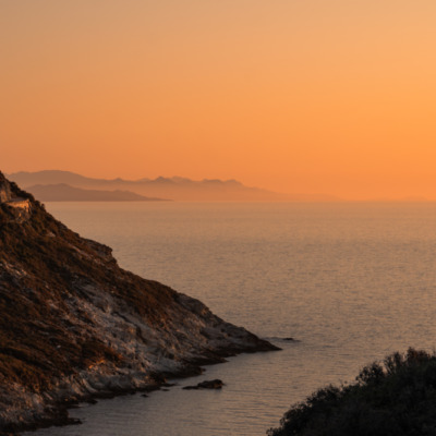 Coucher de soleil sur la marine de Giottani