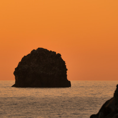 Coucher de soleil sur la marine de Giottani