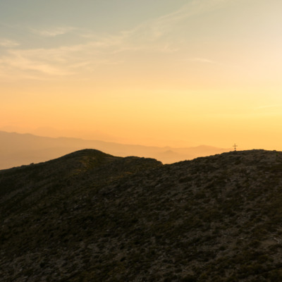 Coucher de soleil sur le Cimone