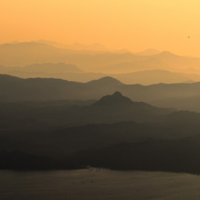 Coucher de soleil au Cimone