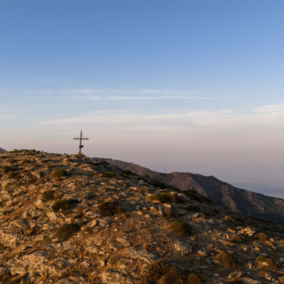 Le Cimone au coucher de soleil