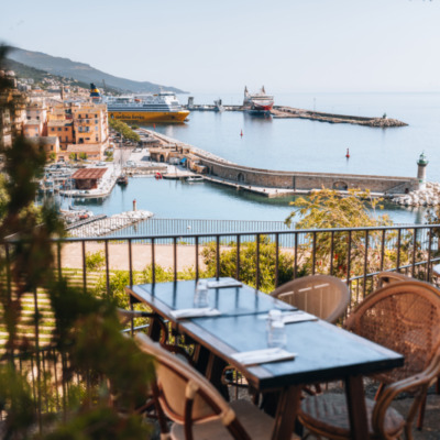 Port de Bastia depuis la citadelle