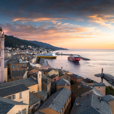 Bastia au lever du soleil
