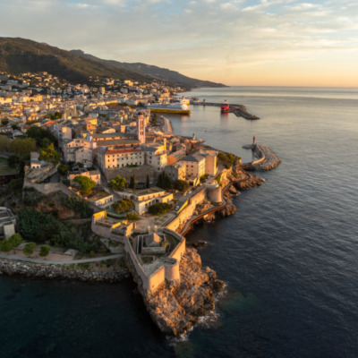 Bastia au lever de soleil