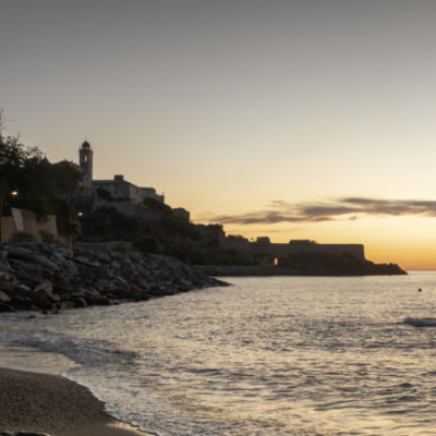 Bastia au lever de soleil