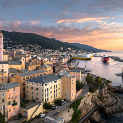 Bastia au lever du soleil
