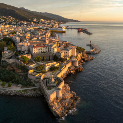 Bastia au lever du soleil
