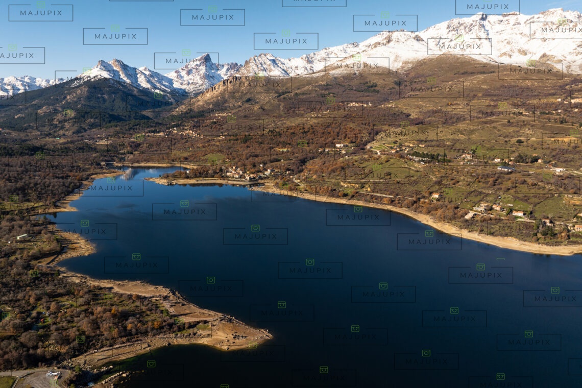 Barrage  et lac de Calacuccia