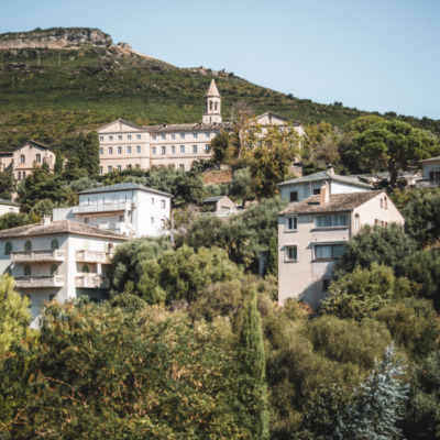 Vue du couvent depuis Erbalunga