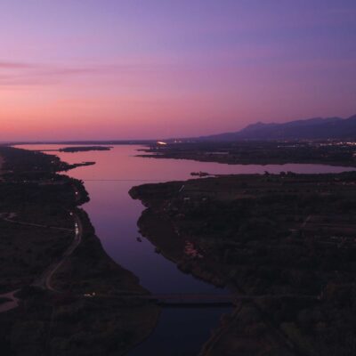 Etang de Biguglia au lever de soleil