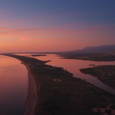 Etang de Biguglia au lever de soleil