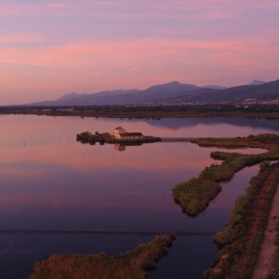Etang de Biguglia au lever de soleil