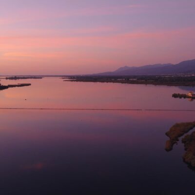 Etang de Biguglia au lever de soleil