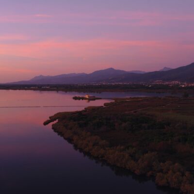 Etang de Biguglia au lever de soleil