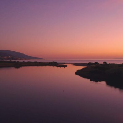 Etang de Biguglia au lever de soleil