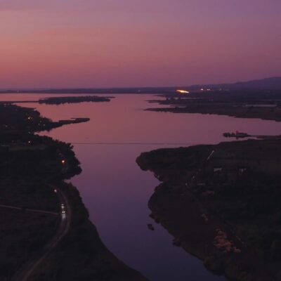 Etang de Biguglia au lever de soleil