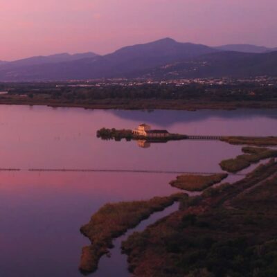 Etang de Biguglia au lever de soleil