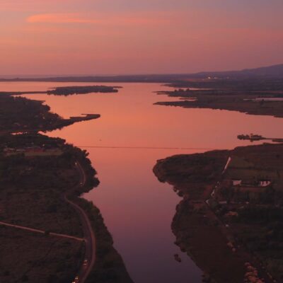 Etang de Biguglia au lever de soleil
