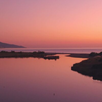 Etang de Biguglia au lever de soleil