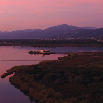 Etang de Biguglia au lever de soleil