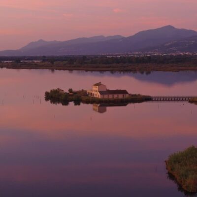 Etang de Biguglia au lever de soleil