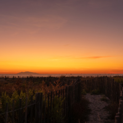 Lever de soleil à la plage de l'Arinella