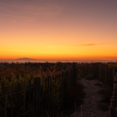 Lever de soleil sur l'Étang de Biguglia