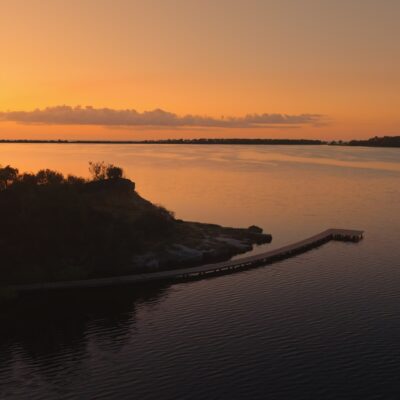 Lever de soleil à l'étang d'Urbinu