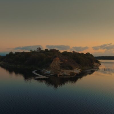 Lever de soleil à l'étang d'Urbinu